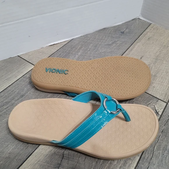 Vionic Turquoise Sandals for Women - Picture 8 of 9